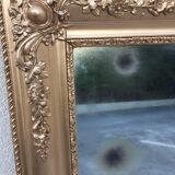 Large Mirror Baroque Wood Stucco Gilded Period XIXth Way Louis XV....
