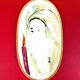 Small oval dish / China porcelain catchall