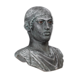 Sculpture head Roman bust in plaster