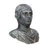 Sculpture tête buste romain en plâtre