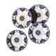 Lot de 4 assiettes à dessert en faïence de Lunéville
