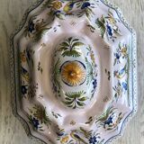 Tureen and its oval platter in moustiers - perfect condition