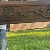 Large carved wooden mirror in Art Nouveau style