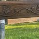 Large carved wooden mirror in Art Nouveau style
