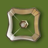 Hexagonal gold table lamp – Empire / Hollywood Regency style