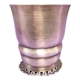 Timbale en metal argenté