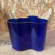 Cobalt blue Savoy vase by Alvar Aalto, numbered and signed 1989