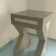 Pedestal / High side table in polished concrete – Unique artisan piece.