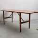 Table basse Anton Kildeberg (attr.), noyer et laiton, Danemark années 5060