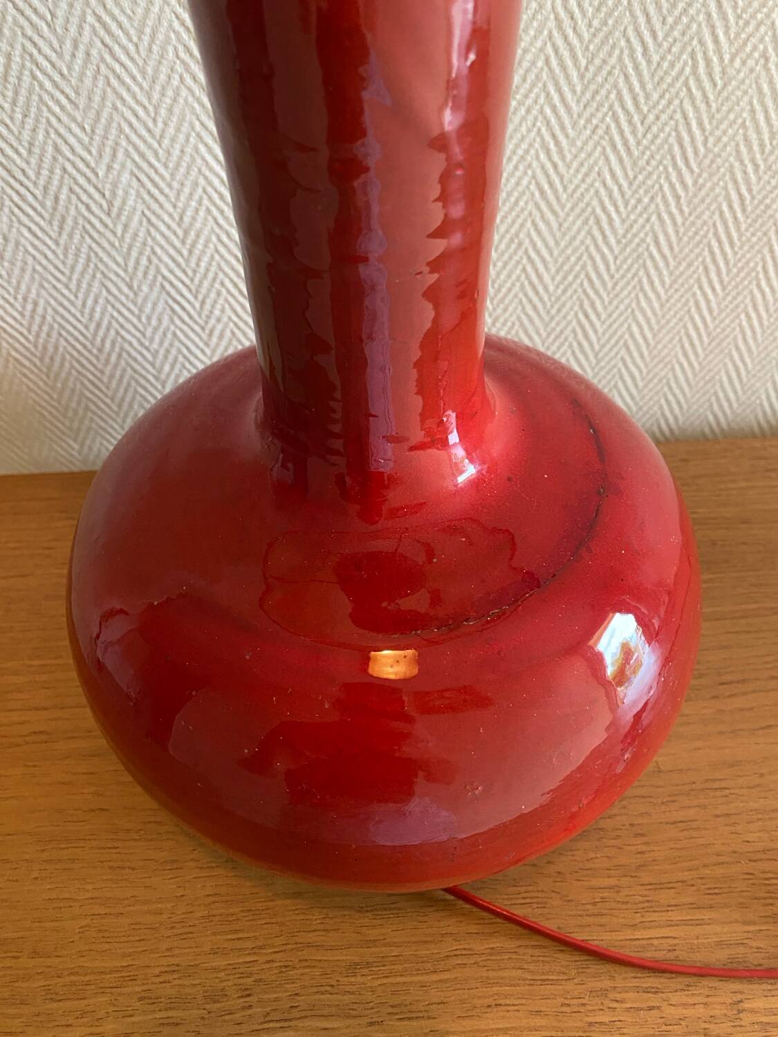 Vintage ceramic lamp from the 70s