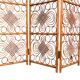 Vintage 1960s curved rattan screen