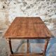 Antique French oak and elm dining table – Early 20th century farmhouse table with turned legs
