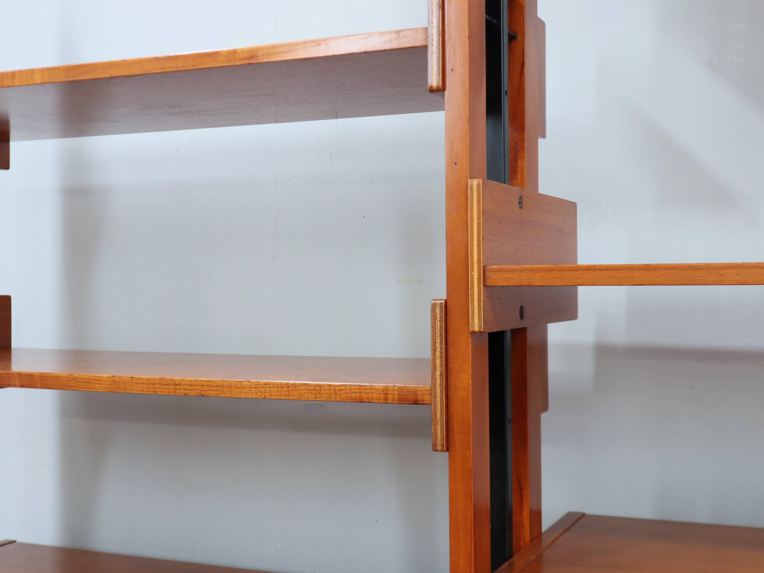 Mid-Century Italian teak bookcase / room divider AV Arredamenti 1960s
