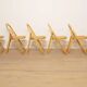 Set of 6 folding chairs | Arca | Gigi Sabadin for Crassevig