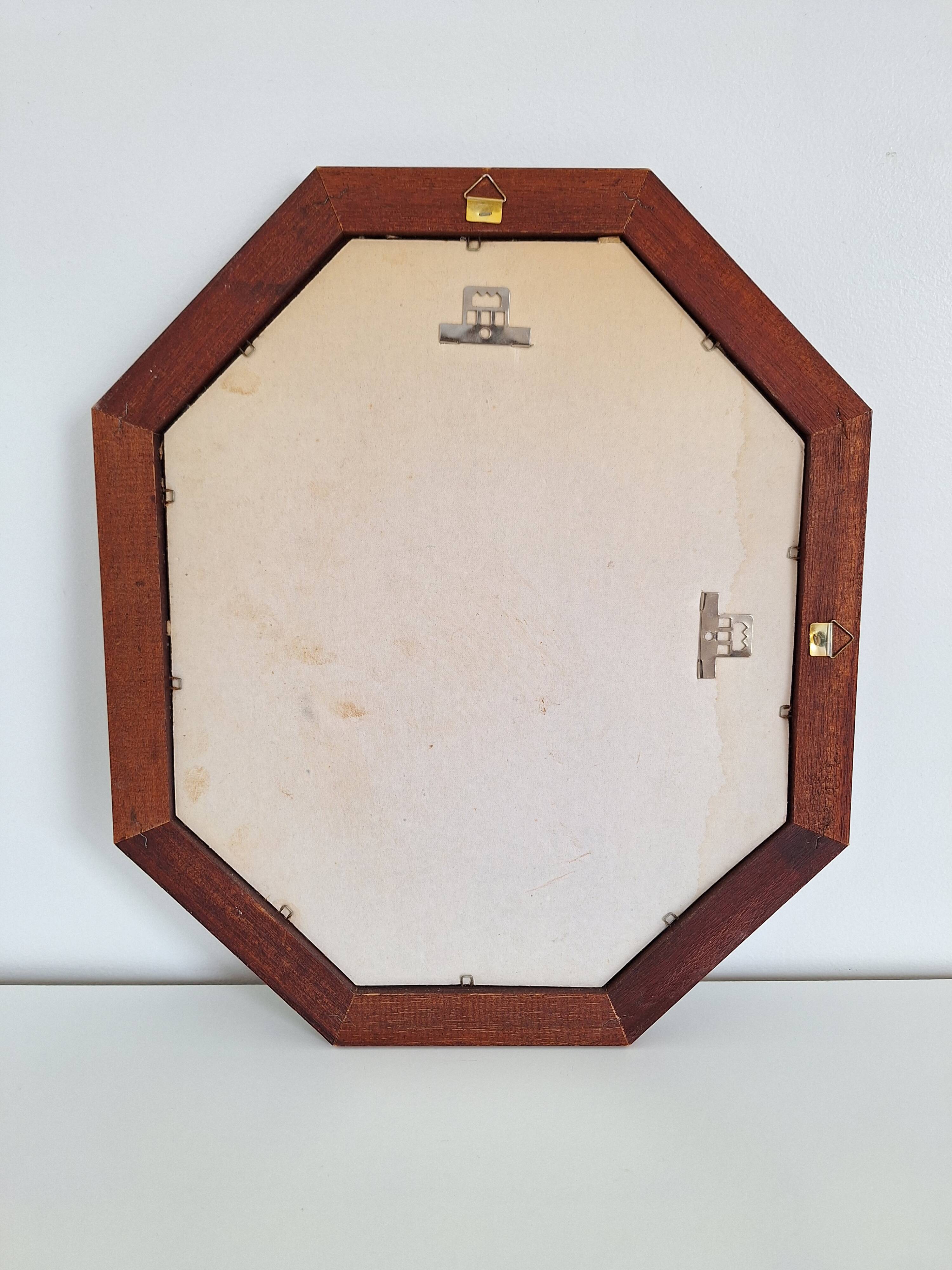 Vintage octagon mirror