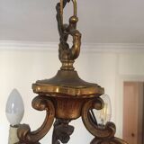 bronze 6-branch chandelier