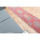 1970s Turkish Oushak Handmade Wool Cotton Red Area Rug 90x343