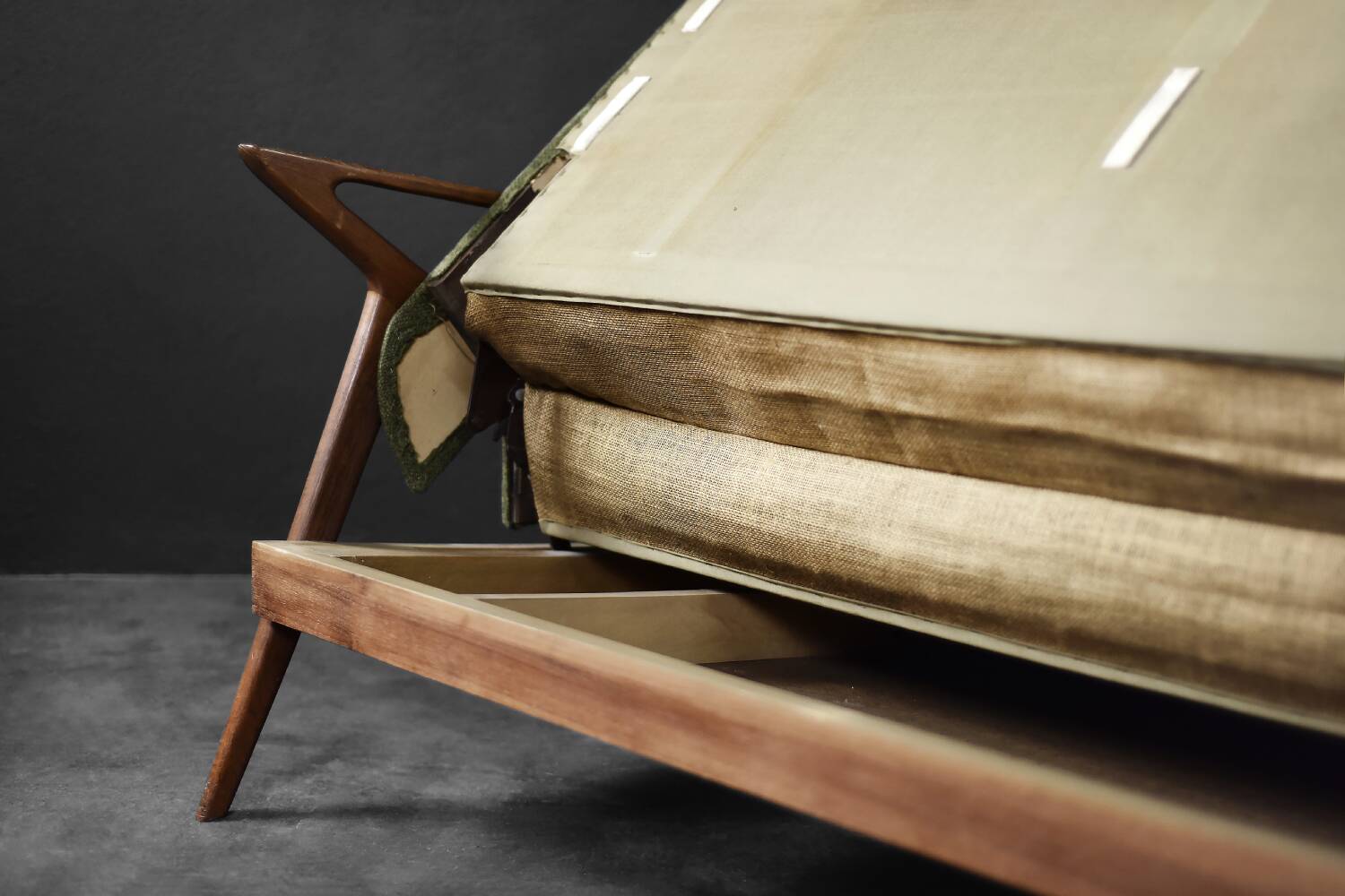 Vintage Danish 3-seater canapé from the mid-century, designed by Poul Jensen for Selig.