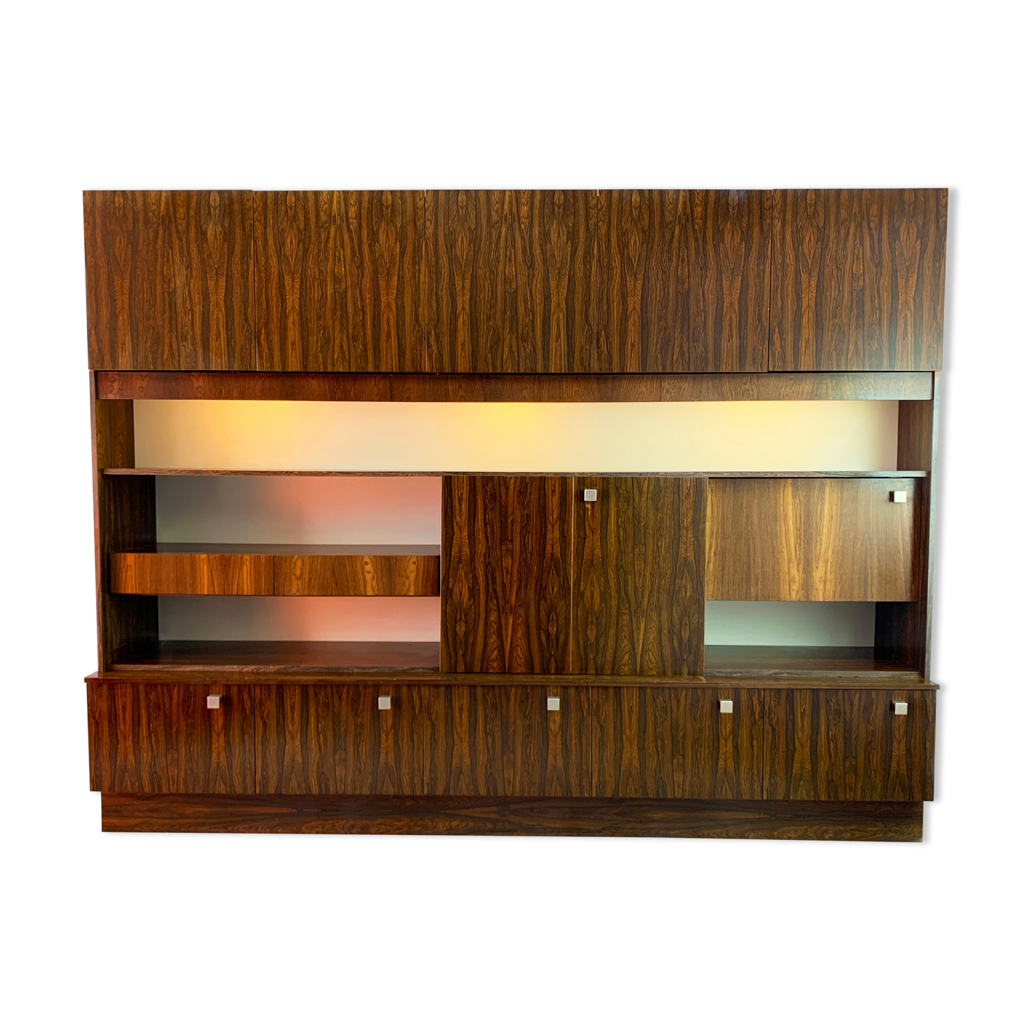 1970’s mid century very rosewood wall unit