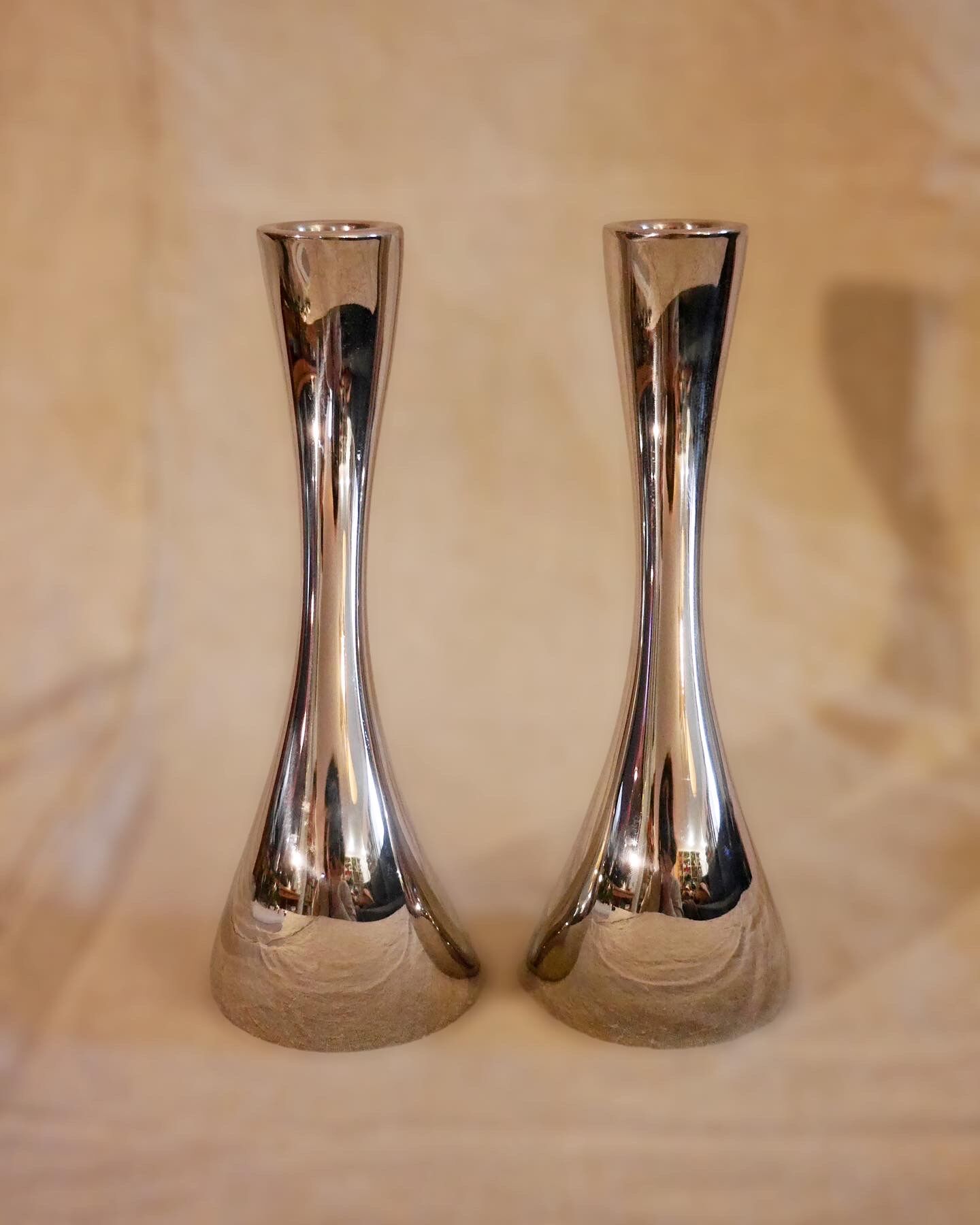 Pair of Georg Jensen candlesticks