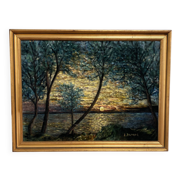 Oil Painting by Lucien DUVERT (Montluçon) - Post-Impressionist Landscape