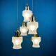 Mid-century glass cascade chandelier, Italy, 1970s.