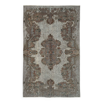 Tapis vintage en laine surteinte sculpté à la main 172 cm x 273 cm
