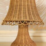 Rattan mushroom lamp