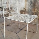 Two vintage metal chairs