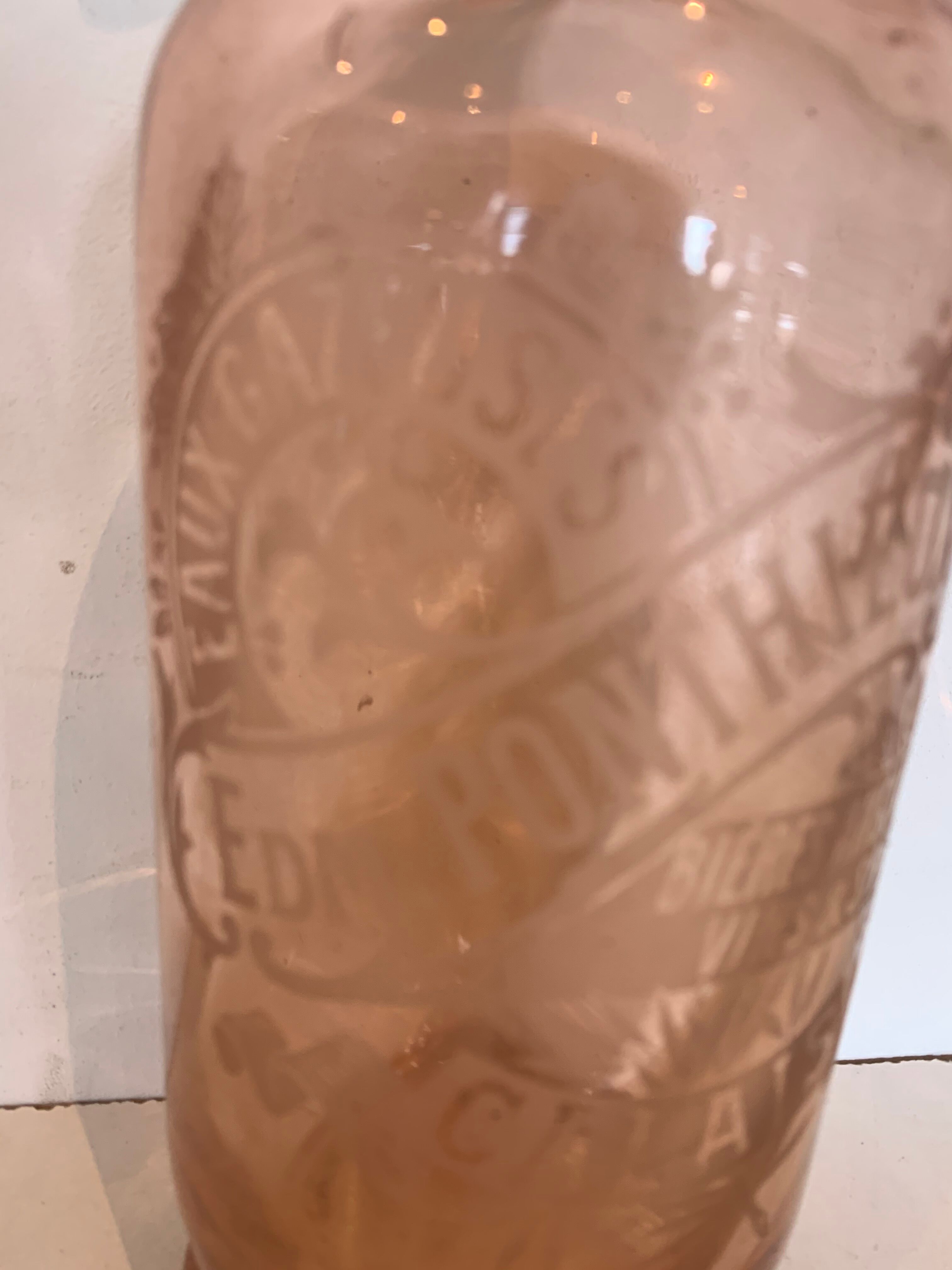 Water siphon bottle from Seltz maison pontieux in calais 20th century