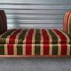 Ensemble banquette, 2 coussins et 2 rideaux Art Déco