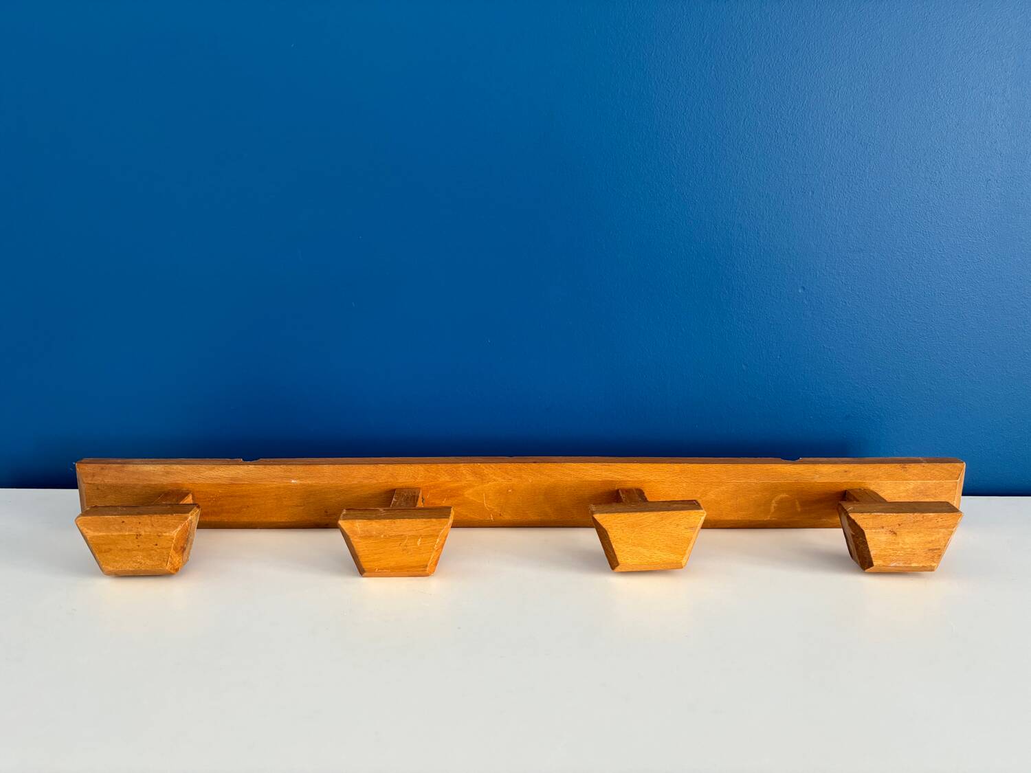 Wooden coat rack, boarding school style