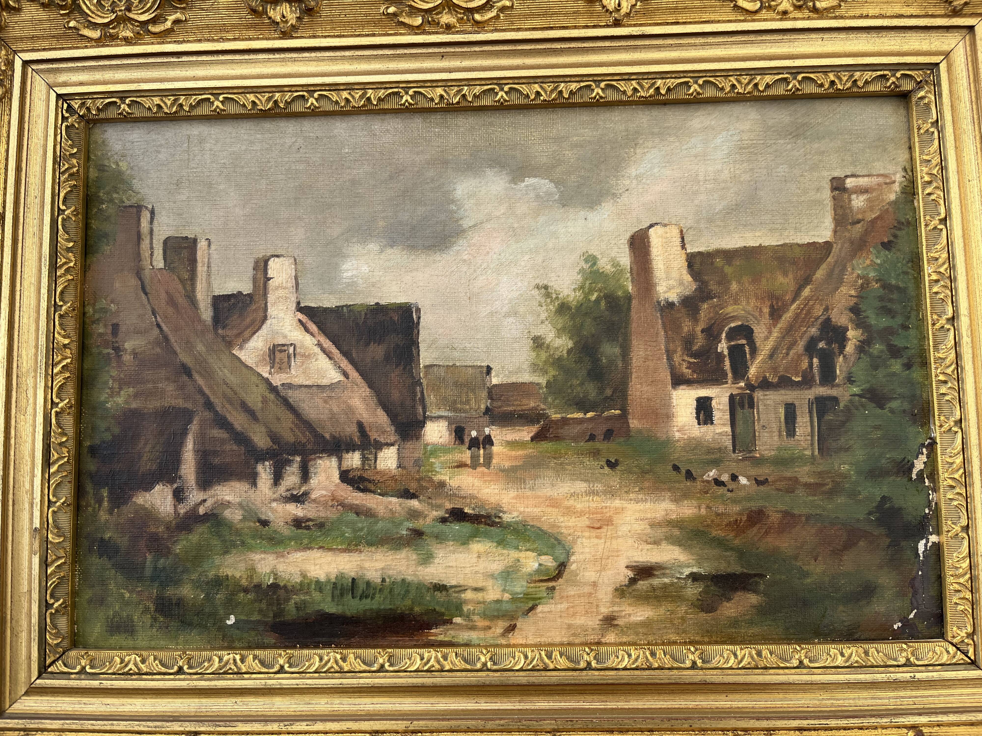 Painting - Rural Landscape Barbizon Style, French School
