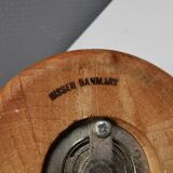 Salt and pepper set in beech wood, designed by Nissen Denmark.