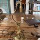 Art Nouveau torch lamp base in gilded bronze by Susse Frères & Robert.