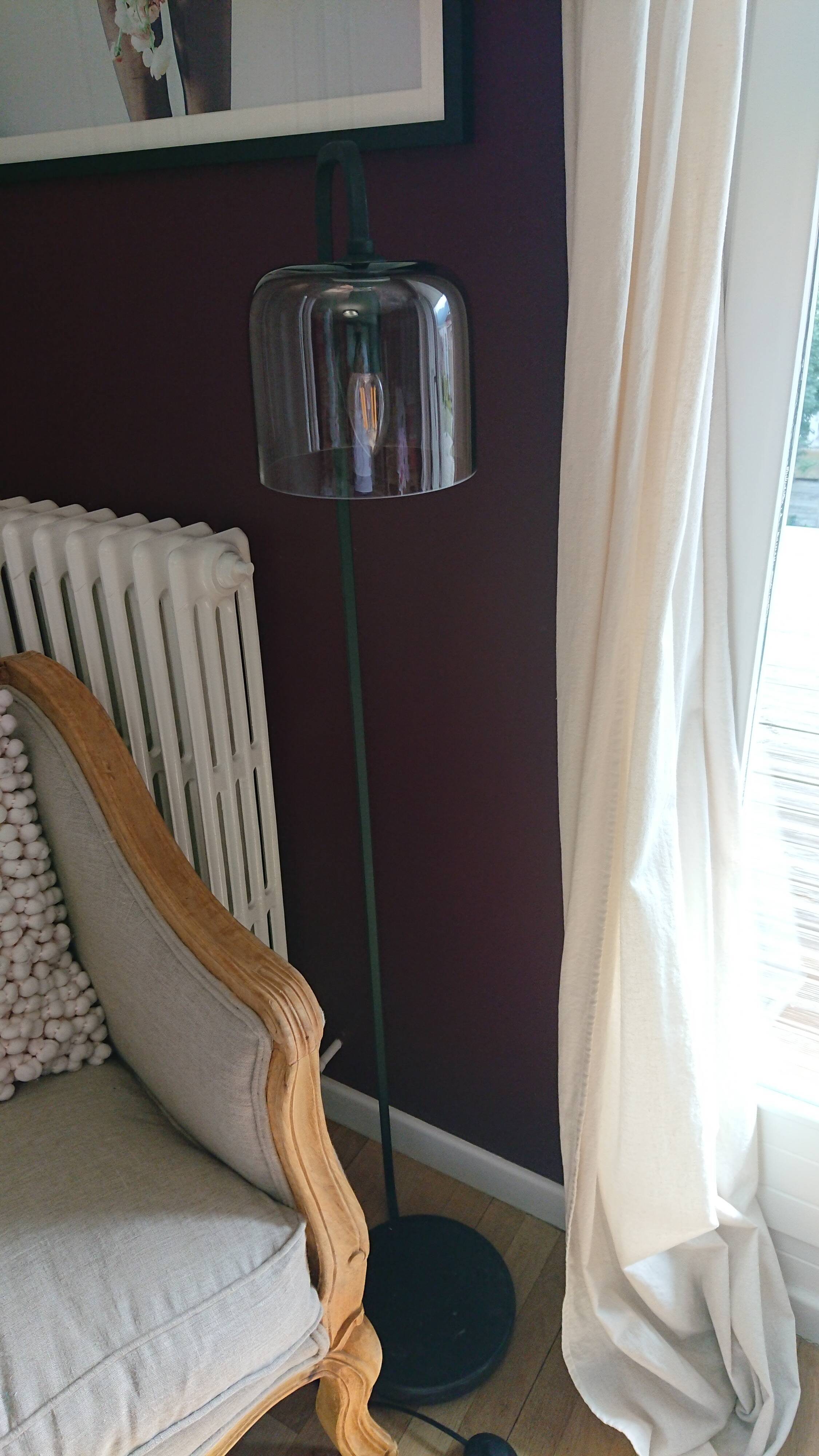 Glass lamppost lampshade