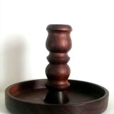 Vintage wooden candle holder