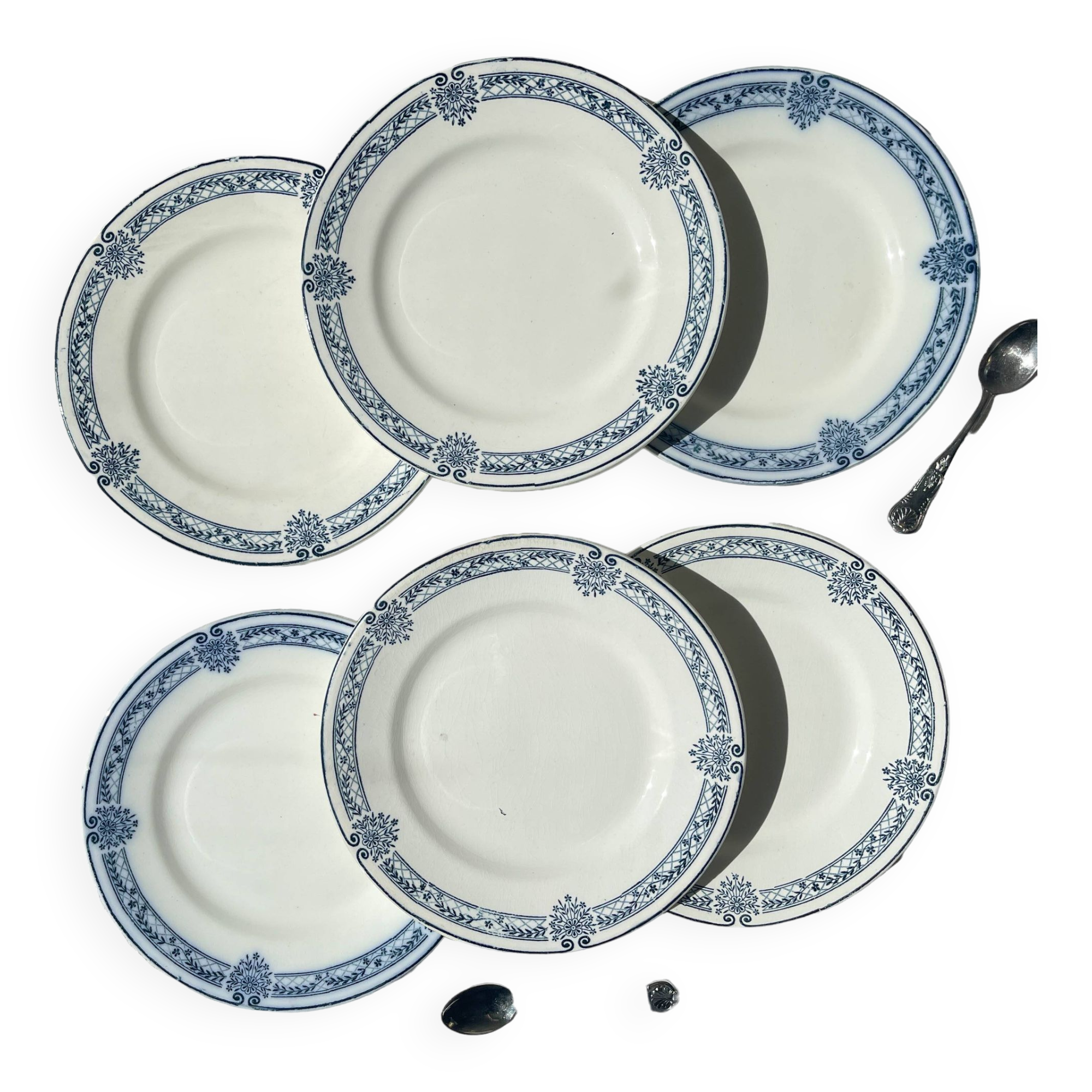 6 Small Plates Blue Iron Earth Salins Arbois Ennege model