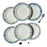 6 Small Plates Blue Iron Earth Salins Arbois Ennege model