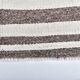 brown cream wool runner kilim , kilim for corridor  76x268 cm