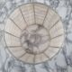 Vintage mother-of-pearl and nylon lampshade