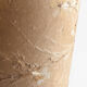 1970s brutalist lamp, handmade lampshade with herbarium/base in stone.
