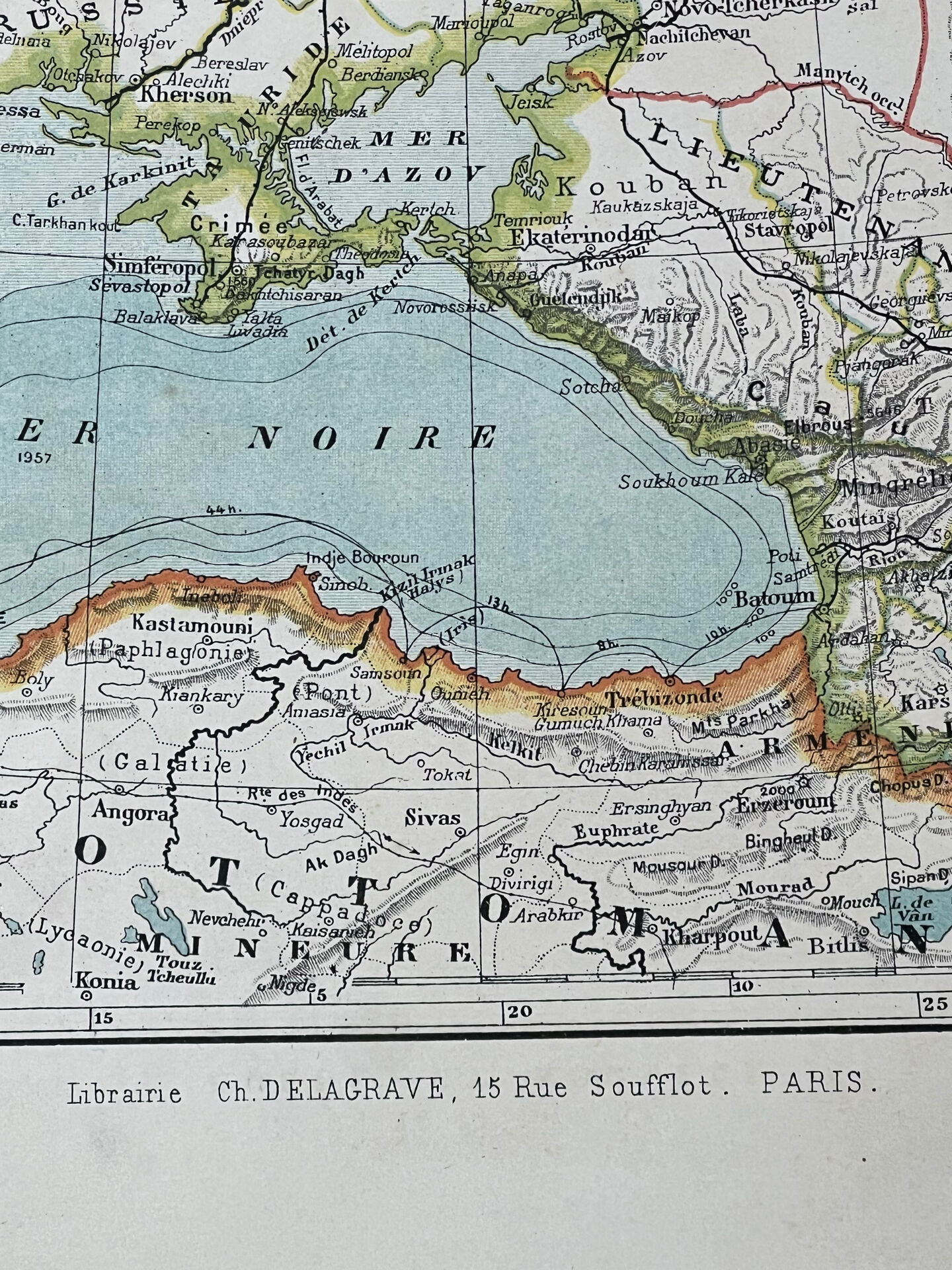 Carte ancienne Russie Suède Norvège 49x37,5cm