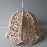 Lustre pink braided raffia hanging