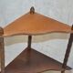 small wooden corner shelf