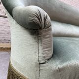 Water green velvet toad sofa