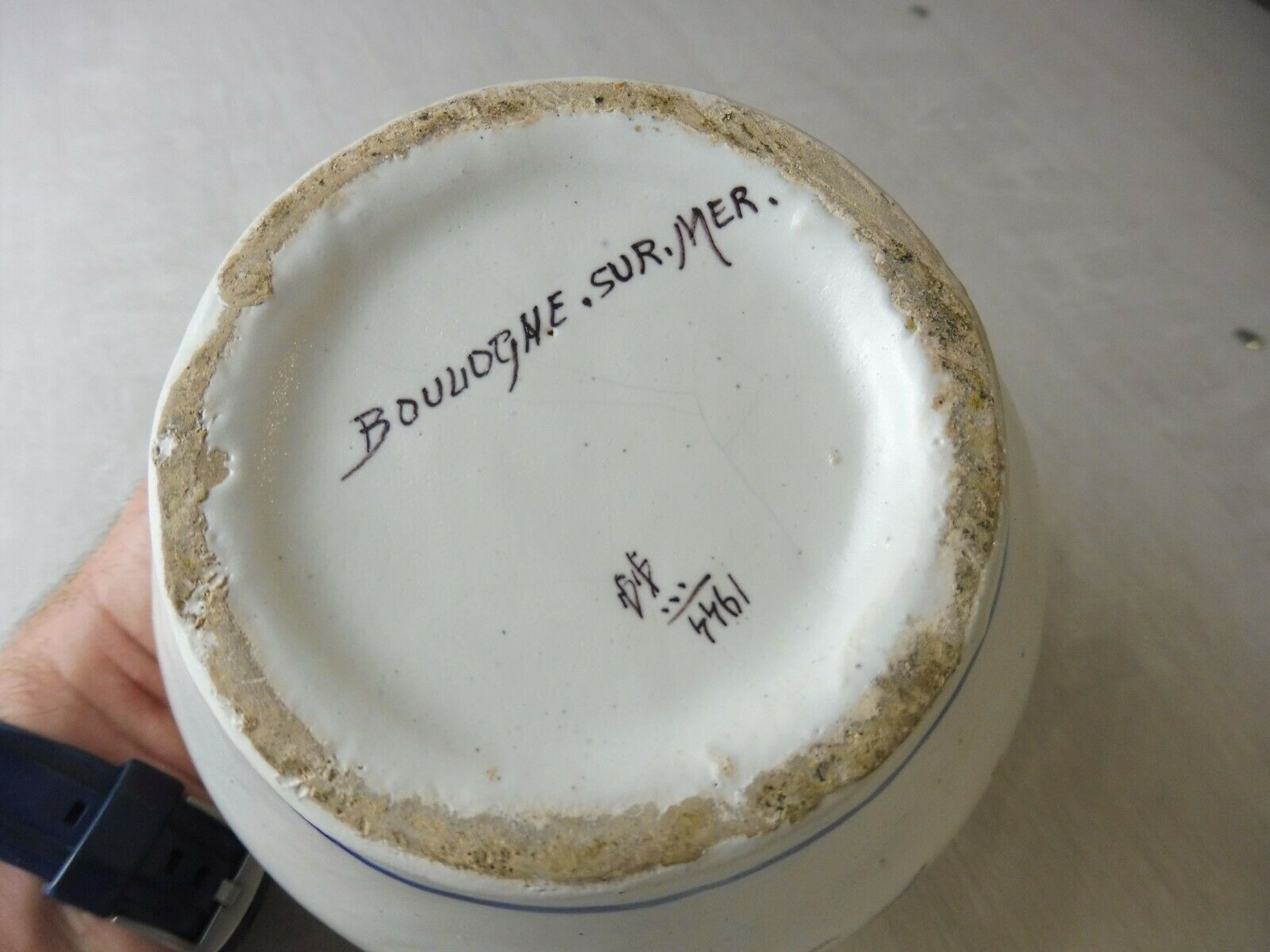 Old pitcher / jug / carafe, Fourmaintraux Frères, Boulogne sur Mer