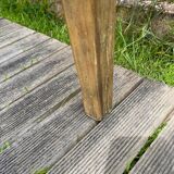 Old light wood farm table