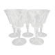 Set of 5 crystal water glasses of Saint Louis Camargue model