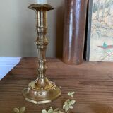 Antique brass candle holder